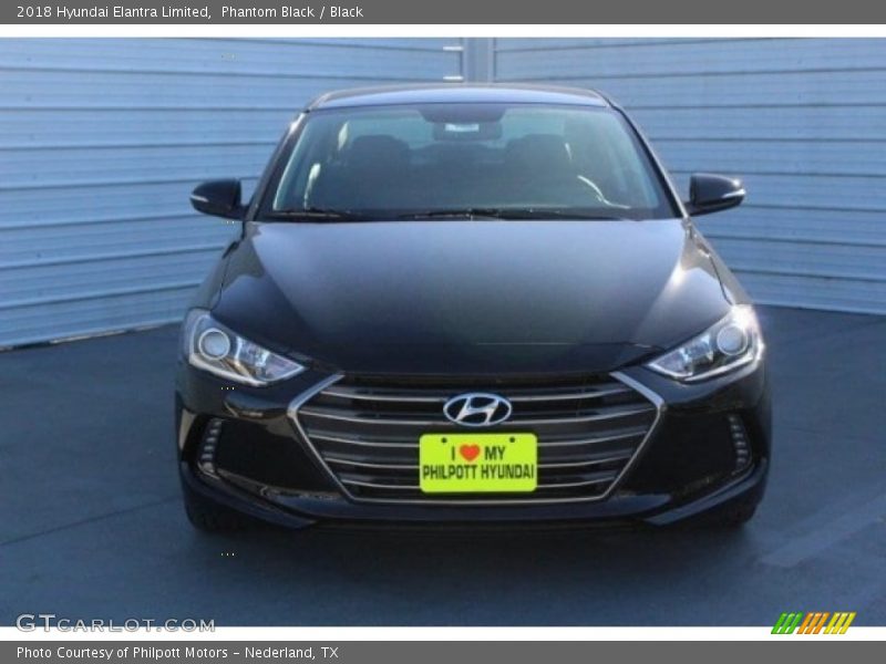 Phantom Black / Black 2018 Hyundai Elantra Limited