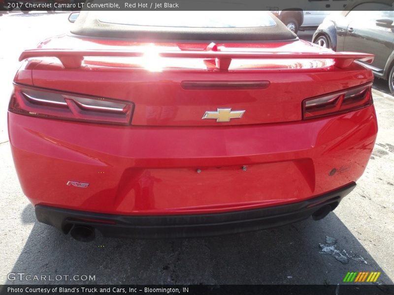 Red Hot / Jet Black 2017 Chevrolet Camaro LT Convertible