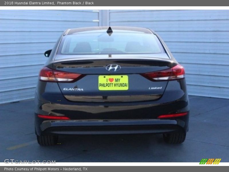 Phantom Black / Black 2018 Hyundai Elantra Limited
