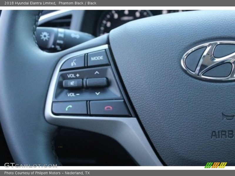 Phantom Black / Black 2018 Hyundai Elantra Limited