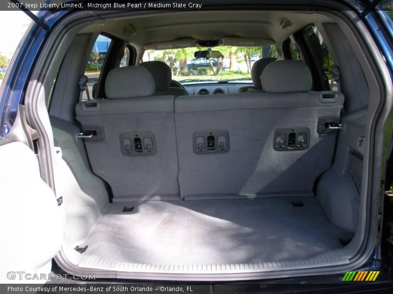 Midnight Blue Pearl / Medium Slate Gray 2007 Jeep Liberty Limited