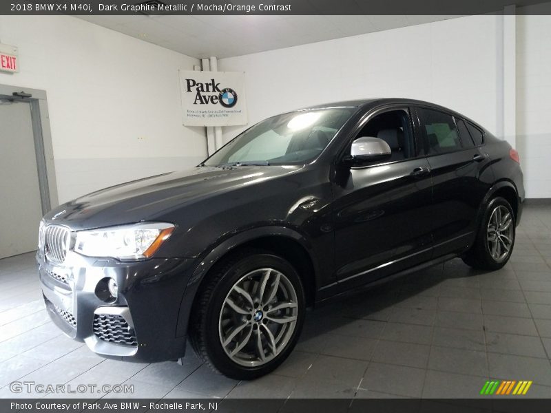 Dark Graphite Metallic / Mocha/Orange Contrast 2018 BMW X4 M40i