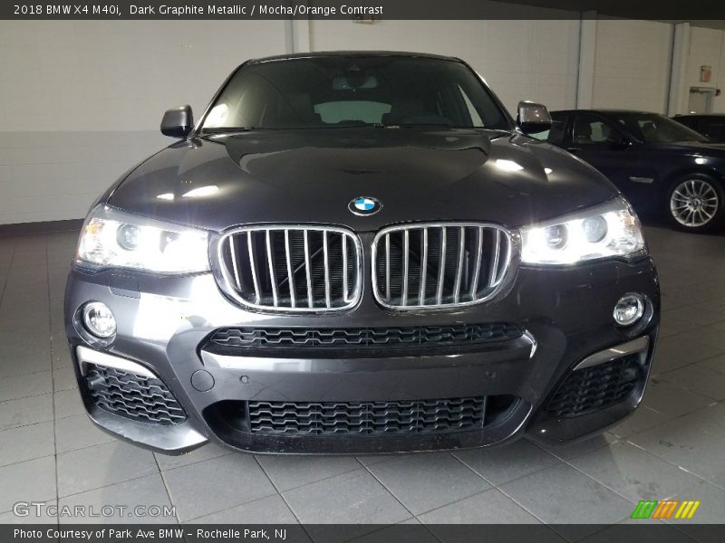 Dark Graphite Metallic / Mocha/Orange Contrast 2018 BMW X4 M40i