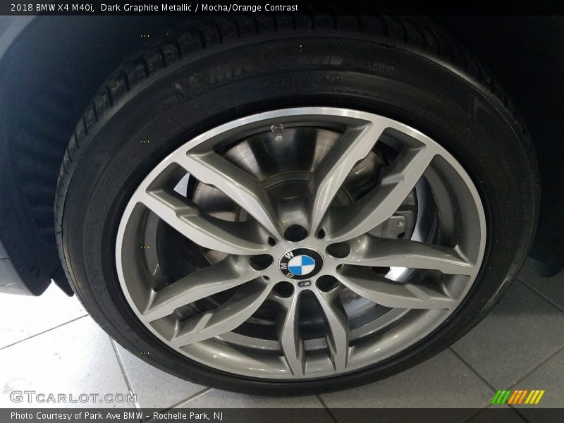 Dark Graphite Metallic / Mocha/Orange Contrast 2018 BMW X4 M40i