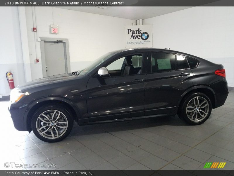 Dark Graphite Metallic / Mocha/Orange Contrast 2018 BMW X4 M40i