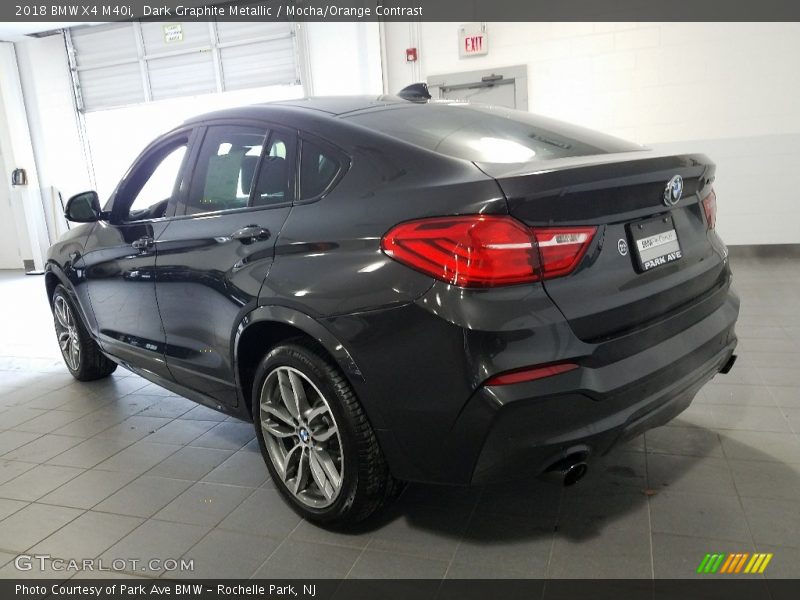 Dark Graphite Metallic / Mocha/Orange Contrast 2018 BMW X4 M40i