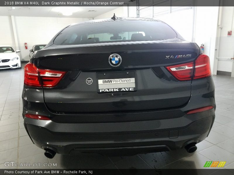 Dark Graphite Metallic / Mocha/Orange Contrast 2018 BMW X4 M40i
