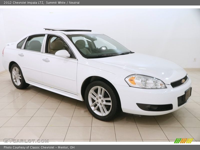 Summit White / Neutral 2012 Chevrolet Impala LTZ