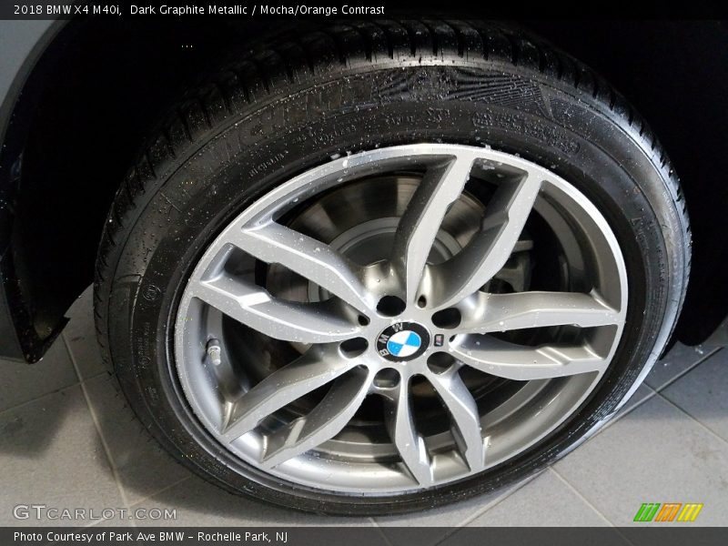 Dark Graphite Metallic / Mocha/Orange Contrast 2018 BMW X4 M40i