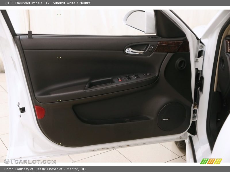 Summit White / Neutral 2012 Chevrolet Impala LTZ