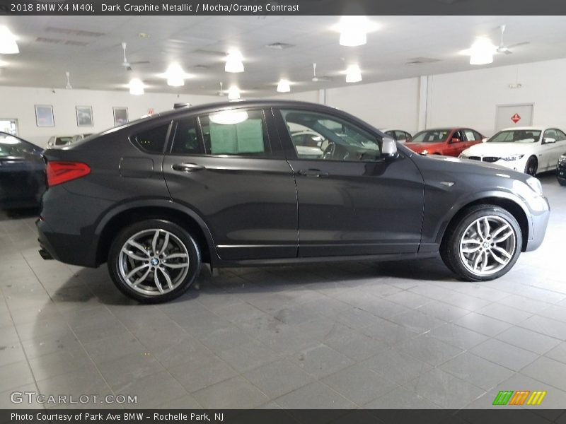 Dark Graphite Metallic / Mocha/Orange Contrast 2018 BMW X4 M40i