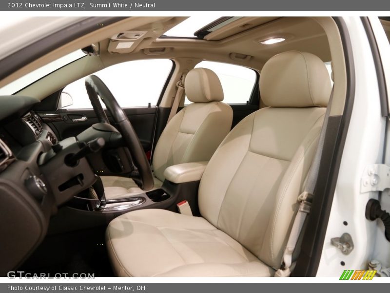 Summit White / Neutral 2012 Chevrolet Impala LTZ