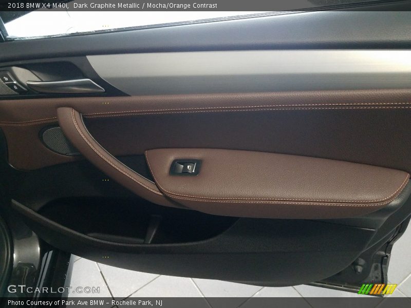 Dark Graphite Metallic / Mocha/Orange Contrast 2018 BMW X4 M40i