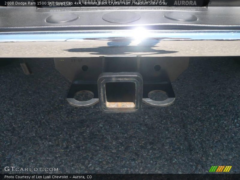 Brilliant Black Crystal Pearl / Medium Slate Gray 2008 Dodge Ram 1500 SXT Quad Cab 4x4