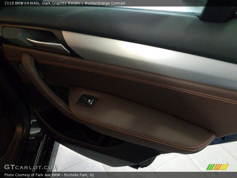 Dark Graphite Metallic / Mocha/Orange Contrast 2018 BMW X4 M40i