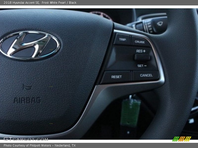 Controls of 2018 Accent SE