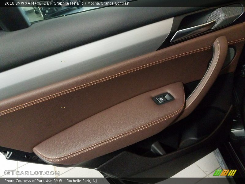 Dark Graphite Metallic / Mocha/Orange Contrast 2018 BMW X4 M40i
