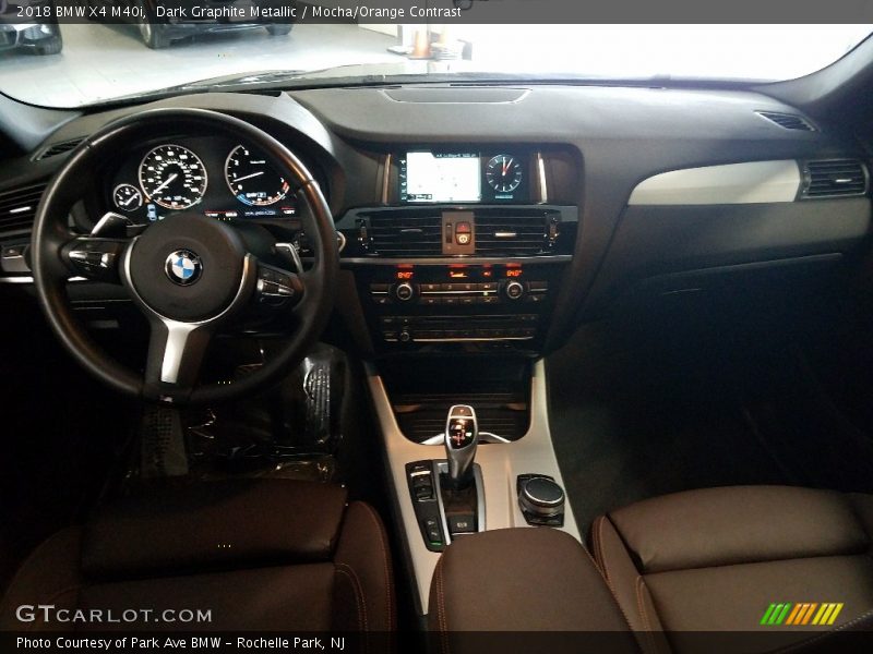 Dark Graphite Metallic / Mocha/Orange Contrast 2018 BMW X4 M40i