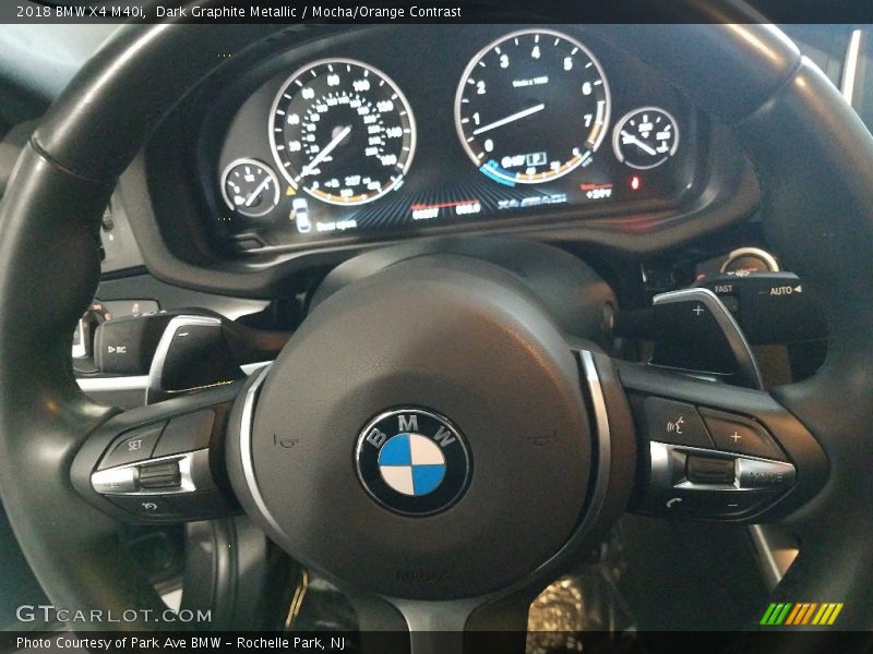 Dark Graphite Metallic / Mocha/Orange Contrast 2018 BMW X4 M40i