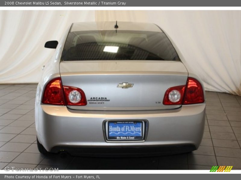 Silverstone Metallic / Titanium Gray 2008 Chevrolet Malibu LS Sedan