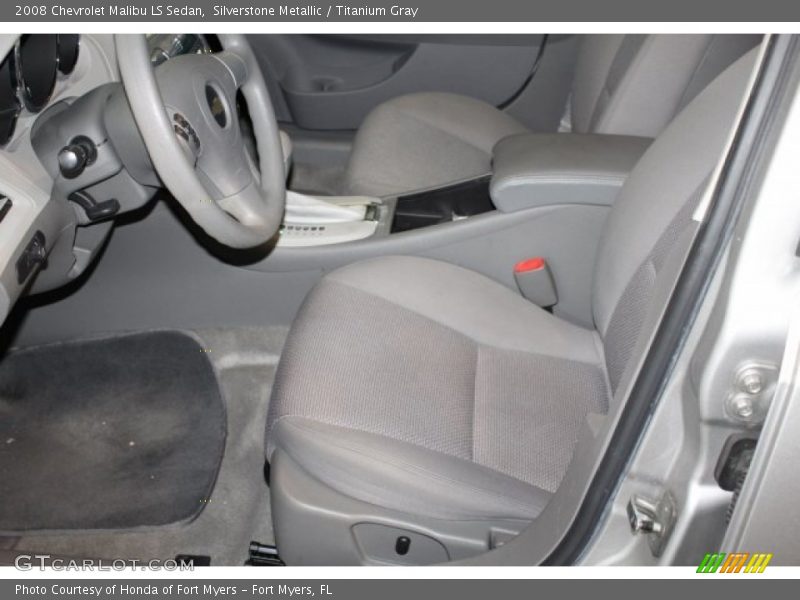 Silverstone Metallic / Titanium Gray 2008 Chevrolet Malibu LS Sedan