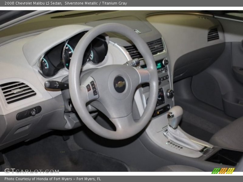 Silverstone Metallic / Titanium Gray 2008 Chevrolet Malibu LS Sedan