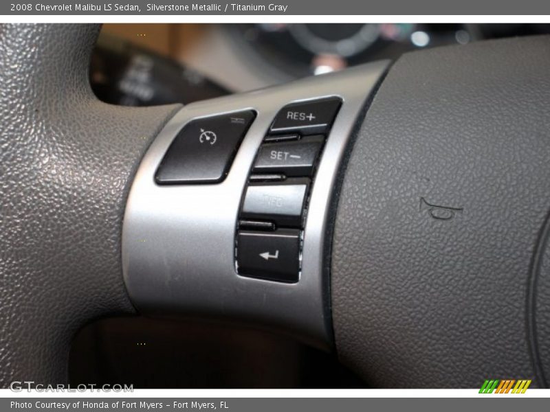 Silverstone Metallic / Titanium Gray 2008 Chevrolet Malibu LS Sedan