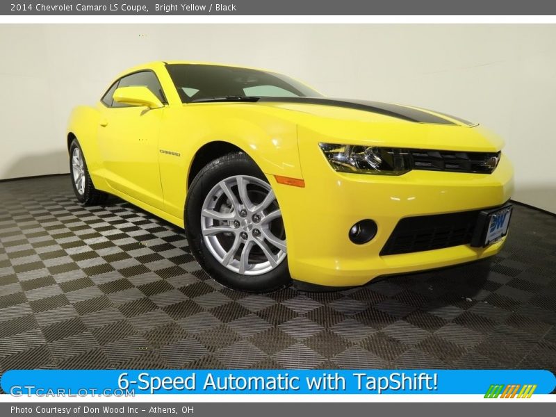 Bright Yellow / Black 2014 Chevrolet Camaro LS Coupe
