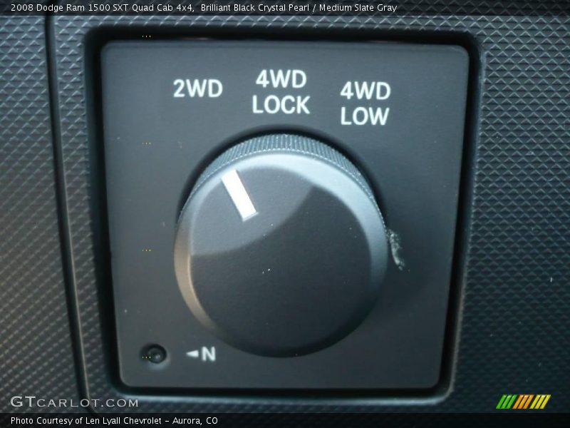 Brilliant Black Crystal Pearl / Medium Slate Gray 2008 Dodge Ram 1500 SXT Quad Cab 4x4