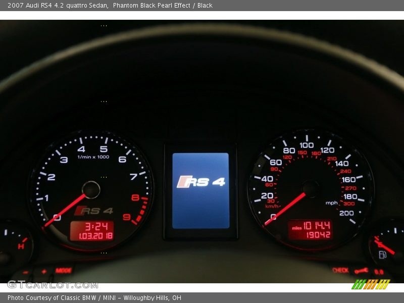 Phantom Black Pearl Effect / Black 2007 Audi RS4 4.2 quattro Sedan