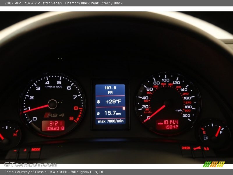 Phantom Black Pearl Effect / Black 2007 Audi RS4 4.2 quattro Sedan
