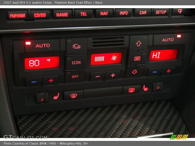 Phantom Black Pearl Effect / Black 2007 Audi RS4 4.2 quattro Sedan