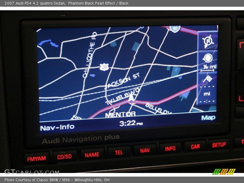 Phantom Black Pearl Effect / Black 2007 Audi RS4 4.2 quattro Sedan