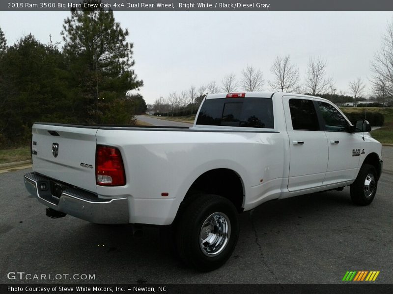 Bright White / Black/Diesel Gray 2018 Ram 3500 Big Horn Crew Cab 4x4 Dual Rear Wheel