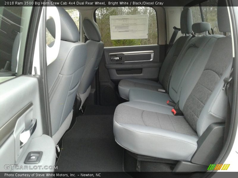 Bright White / Black/Diesel Gray 2018 Ram 3500 Big Horn Crew Cab 4x4 Dual Rear Wheel