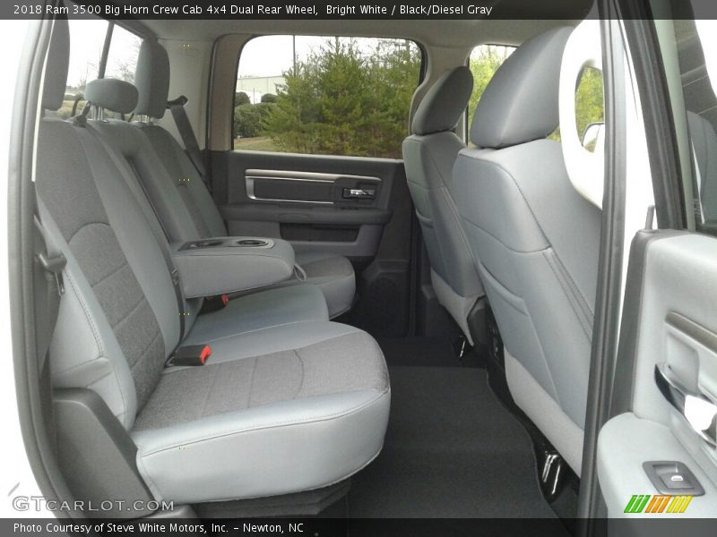 Bright White / Black/Diesel Gray 2018 Ram 3500 Big Horn Crew Cab 4x4 Dual Rear Wheel