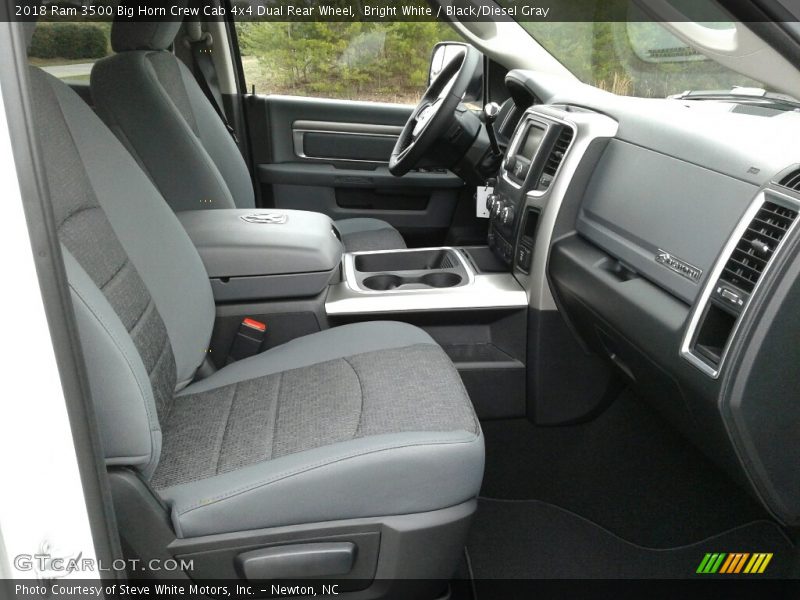 Bright White / Black/Diesel Gray 2018 Ram 3500 Big Horn Crew Cab 4x4 Dual Rear Wheel