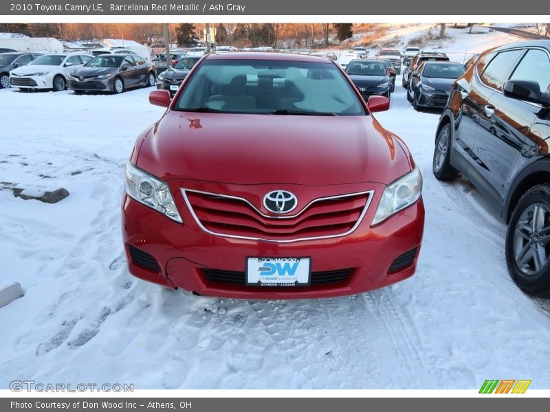 Barcelona Red Metallic / Ash Gray 2010 Toyota Camry LE