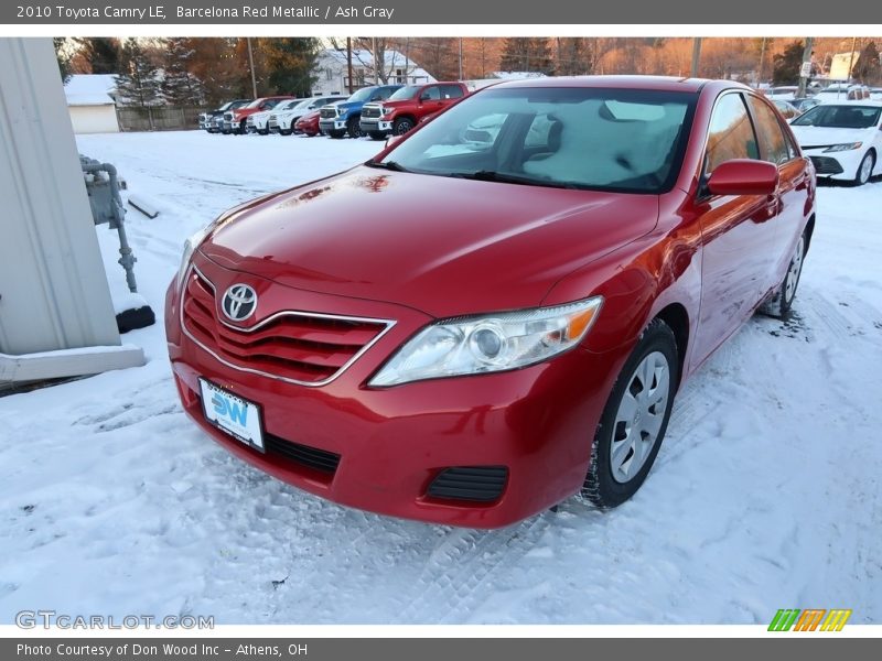 Barcelona Red Metallic / Ash Gray 2010 Toyota Camry LE