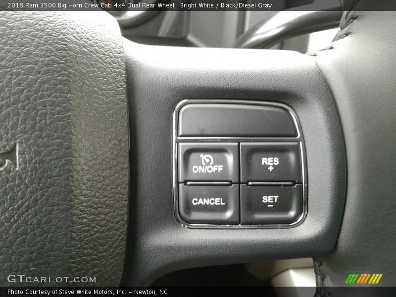 Bright White / Black/Diesel Gray 2018 Ram 3500 Big Horn Crew Cab 4x4 Dual Rear Wheel