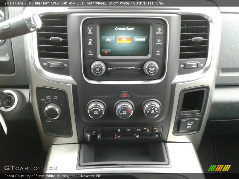 Bright White / Black/Diesel Gray 2018 Ram 3500 Big Horn Crew Cab 4x4 Dual Rear Wheel