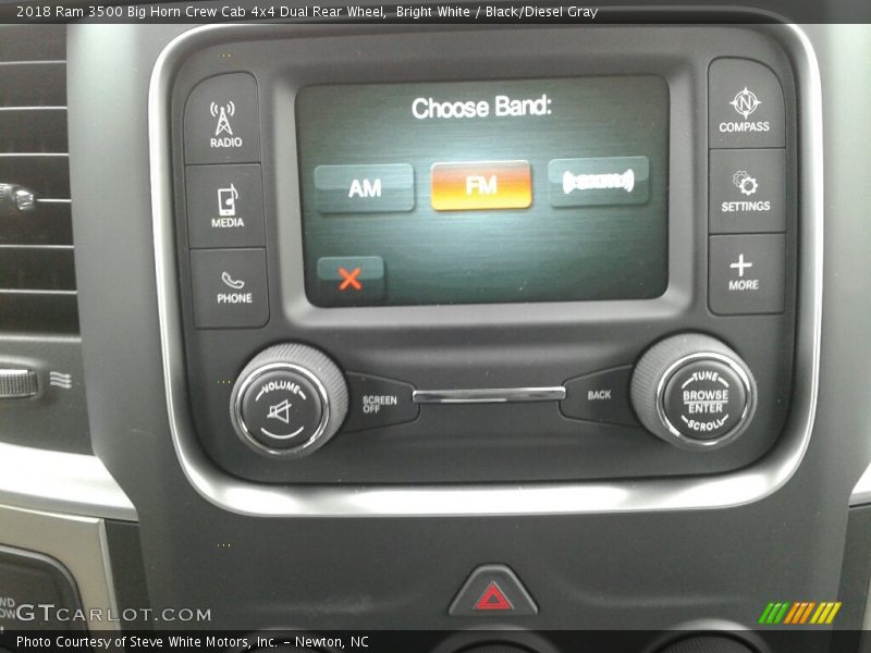 Bright White / Black/Diesel Gray 2018 Ram 3500 Big Horn Crew Cab 4x4 Dual Rear Wheel