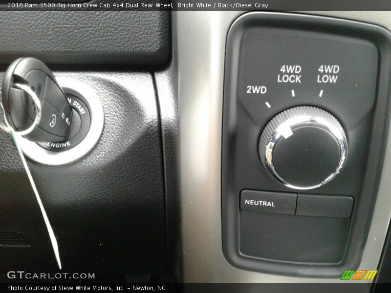 Bright White / Black/Diesel Gray 2018 Ram 3500 Big Horn Crew Cab 4x4 Dual Rear Wheel