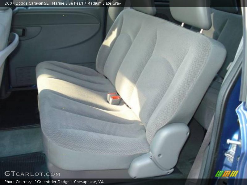 Marine Blue Pearl / Medium Slate Gray 2007 Dodge Caravan SE