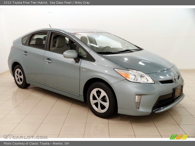 Sea Glass Pearl / Misty Gray 2013 Toyota Prius Two Hybrid