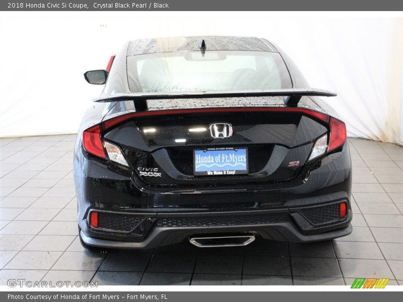 Crystal Black Pearl / Black 2018 Honda Civic Si Coupe