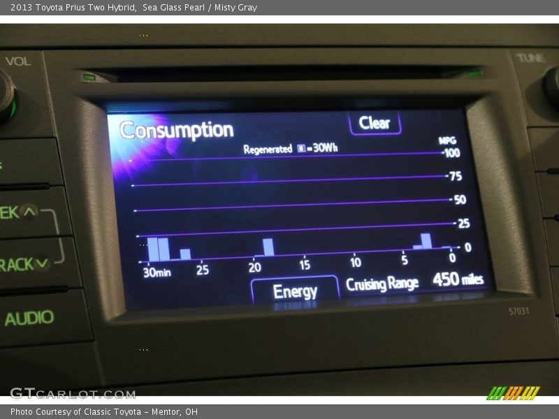Sea Glass Pearl / Misty Gray 2013 Toyota Prius Two Hybrid