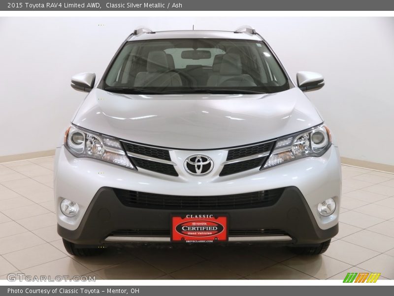 Classic Silver Metallic / Ash 2015 Toyota RAV4 Limited AWD