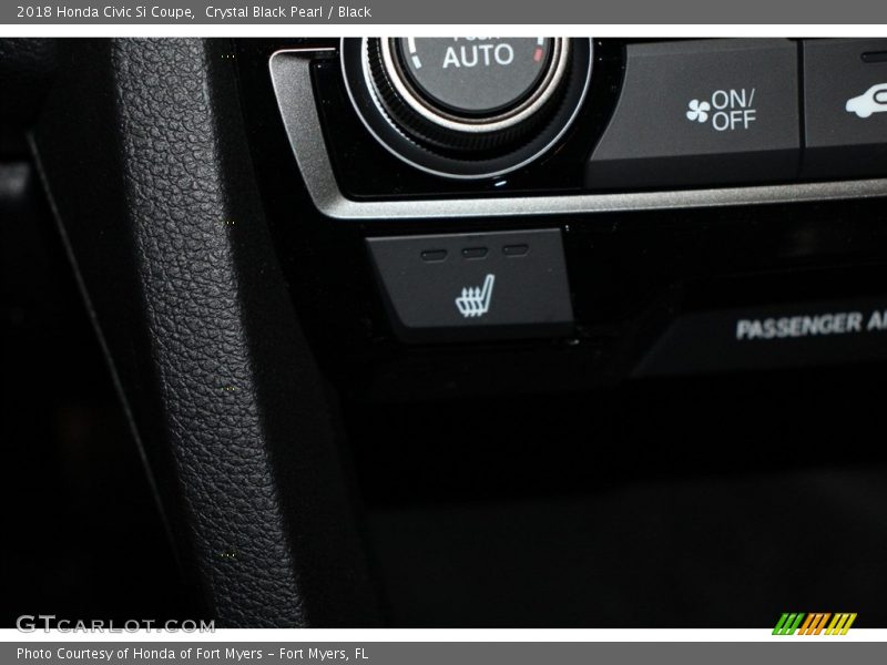 Crystal Black Pearl / Black 2018 Honda Civic Si Coupe