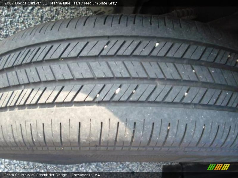 Marine Blue Pearl / Medium Slate Gray 2007 Dodge Caravan SE